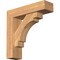 Ekena Millwork Merced Block Smooth Bracket w/ Offset Brace, Western Red Cedar, 5 1/2"W x 20"D x 20"H BKT0604X20X20MRC05SWR - alternate 1